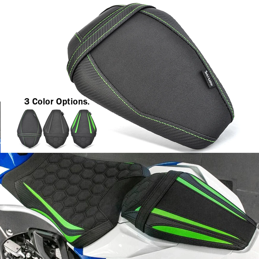

Motorcycle Front Driver Seat Rear Passenger Seat Cushion Pillion Pad For Kawasaki Ninja ZX-10R ZX-10RR 2021 2022 2023 2024 2025