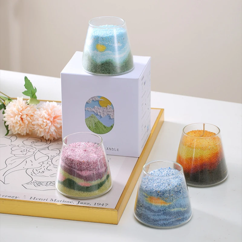 

450 г Белый песочный воск DIY Набор для изготовления ароматических свечей из песка Нетоксичный соевый воск Бусина Эфирное масло Ремесло Рождественский подарок на день рождения