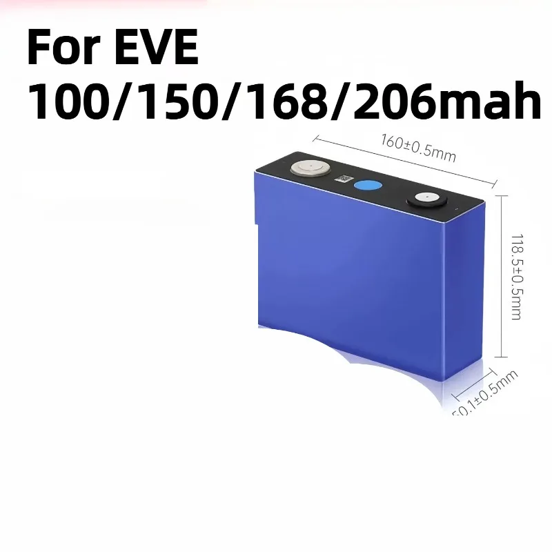For EVE 100/150/168/206mah Lithium Iron Phosphate Battery Electric Tricycle Battery Outdoor Energy Storage Assembly