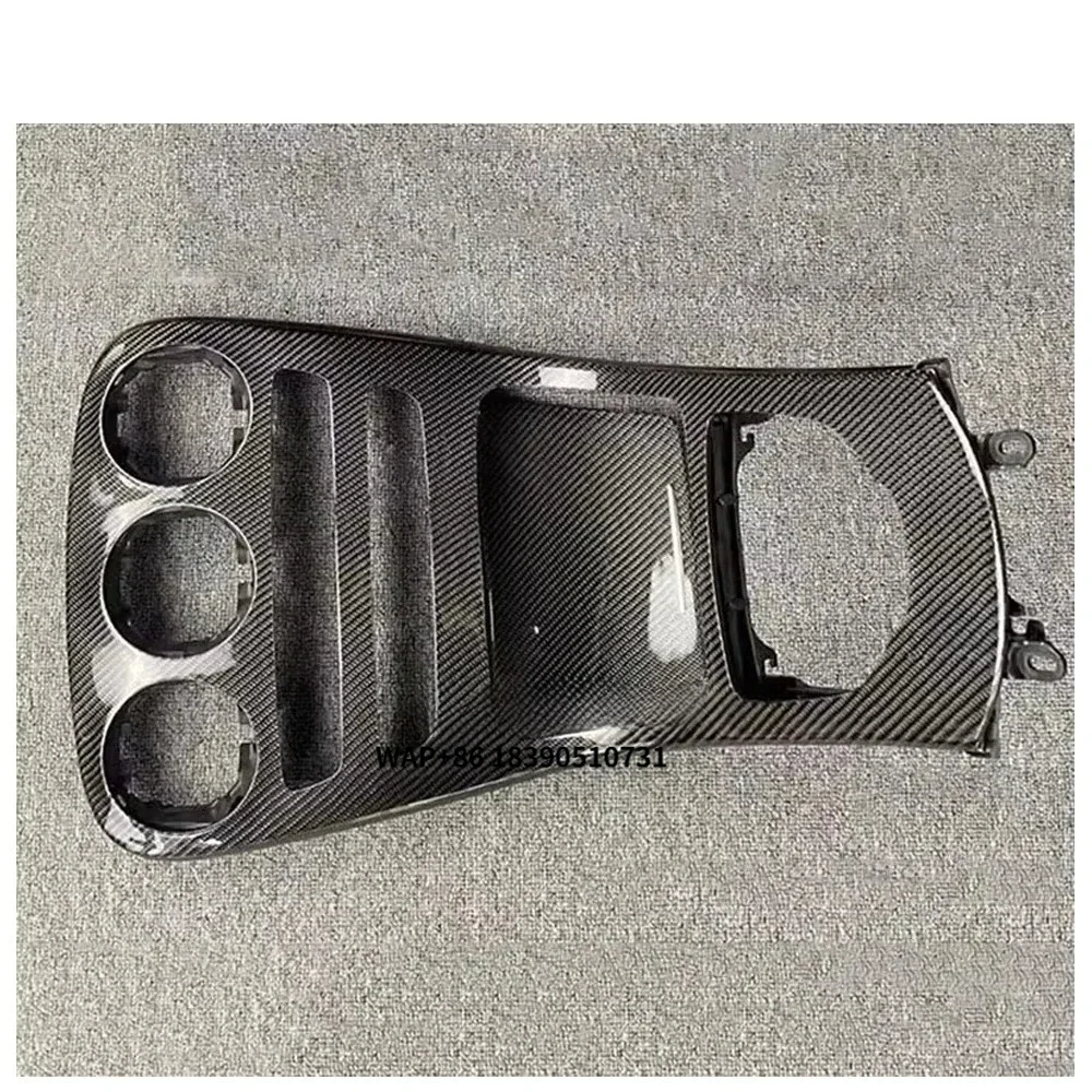 

For C Class W205 W206 GLC X253 2015-2021 Body Parts 100% Real Carbon Fiber Car Center Console Panel for 2015-2020