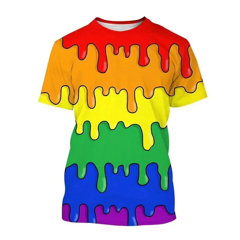 3D Print Happy Pride Day T Shirt For Men Clothes Fashion Sports Cp Graphic TShirts Harajuku Y2k Women T-Shirt Funny Boy Tops