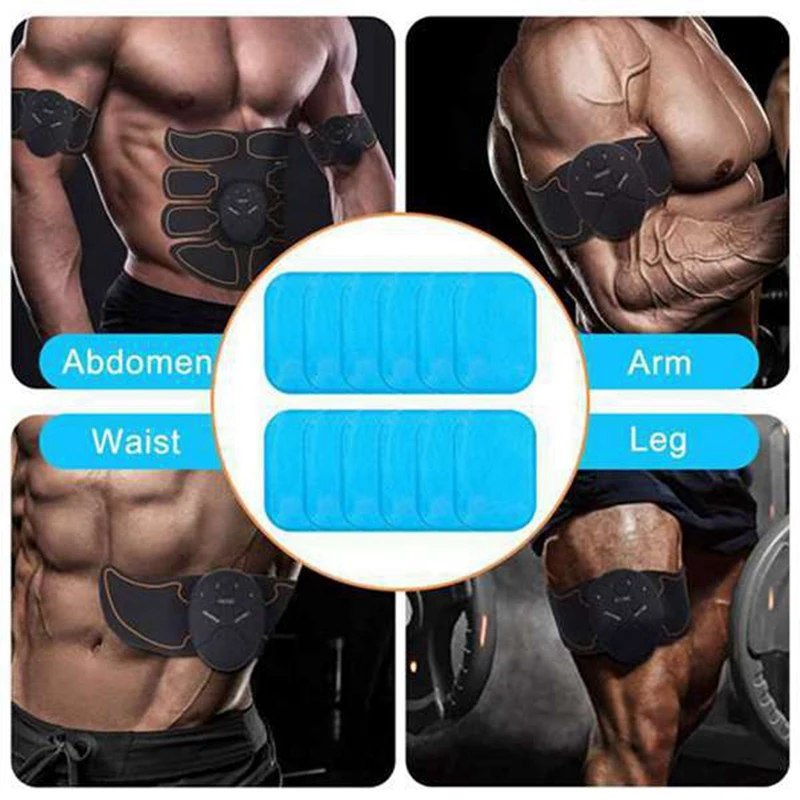 80Pcs Gel Pads For EMS Abdominal Trainer Muscle Stimulator Exerciser Slimming Machine Accessories