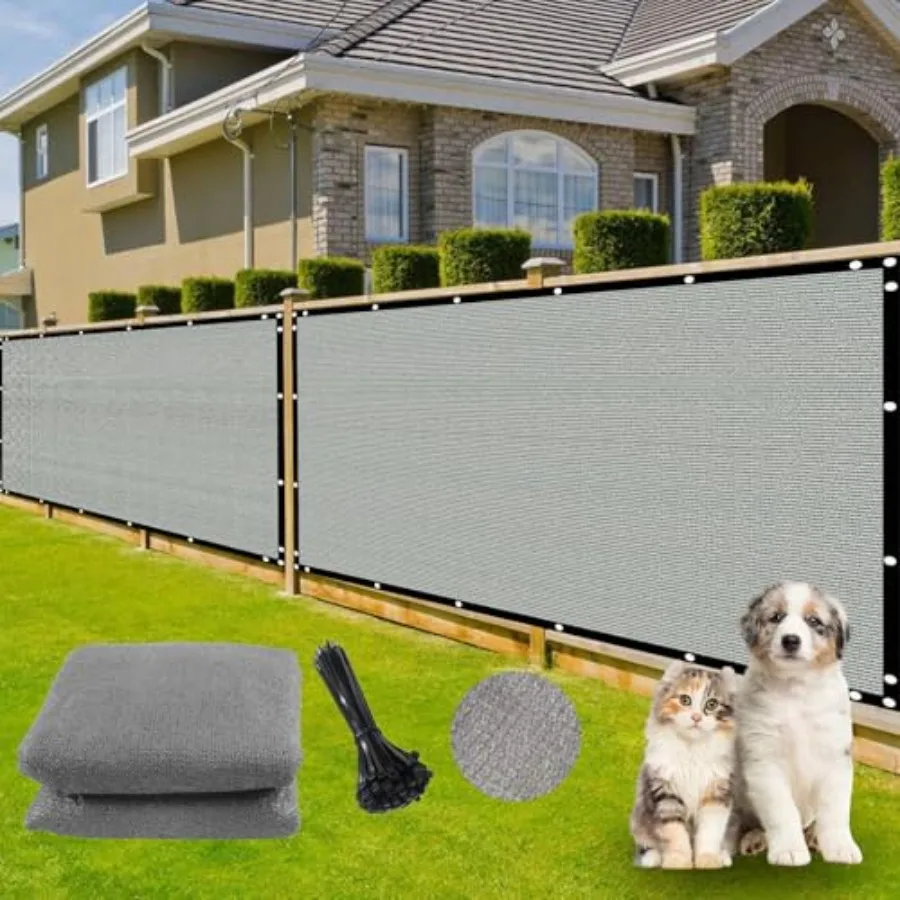 

Экран для защиты от посторонних глаз - Прочный уличный экран-занавес для патио, двора, балкона и сада, ветрозащитный и пылезащитный, из ткани с молнией