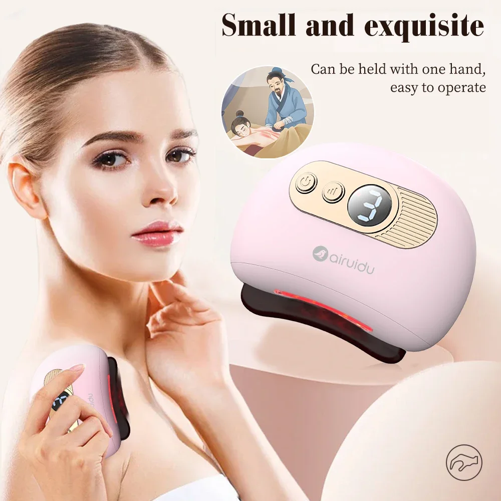 

Electric Guasha Massager Hot Compress Eye Massager Stone Heating Vibration Scraping Neck Face Skin Lifting Removal Wrinkle Tool