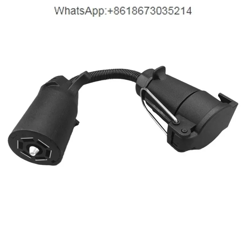 Trailer RV accessories Power conversion plug socket 7-core round European head to 7 flat needle American