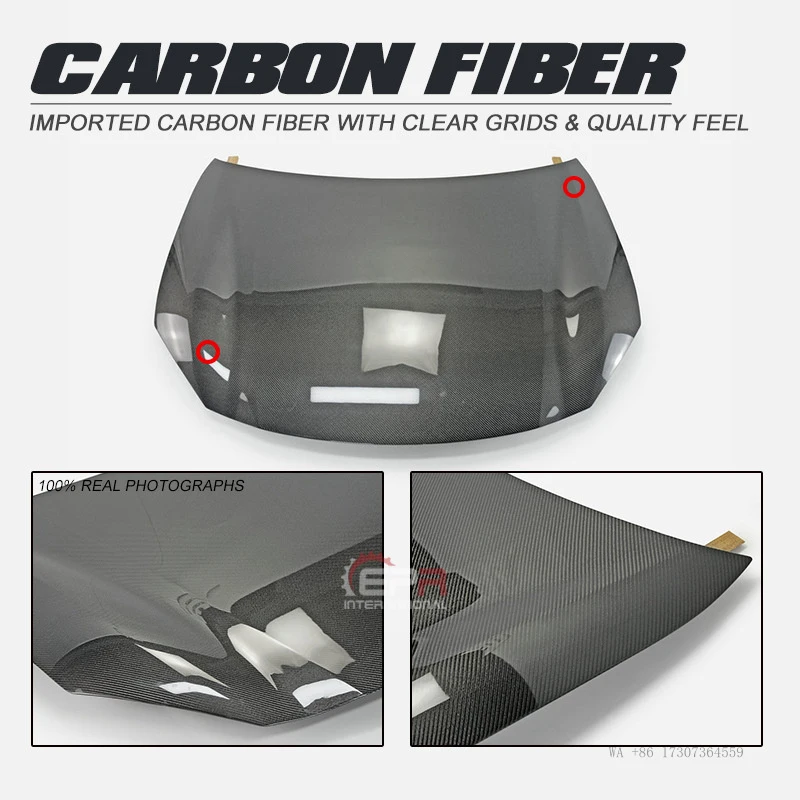 

For Subaru BRZ And Toyota GR86, Original Carbon Fiber Hood Modification Part, Engine Front Cover