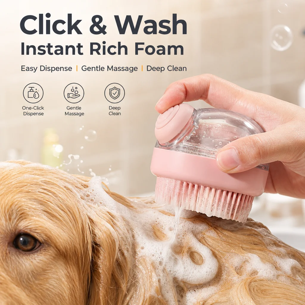 Hair Spa Wellness - Katzen-Massage-Haarentfernungskamm, Hundepflegebürste für Teddy & Bichon,