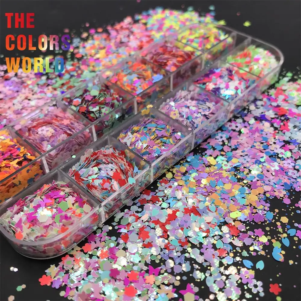 TCT-688 Spring Colors Nails Glitter Decoration Primavera uñas cekiny товары для маникюра Nails Accessories DIY Festival Supplier