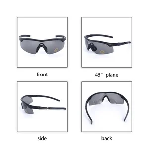 Taktische Brille CS Airsoft Armee Windtest Polar Shooting Brille HD 3 Objektiv Motorrad Radfahren Outdoor Versicherung Brille 8 Hauptverkaufs -Mascara -Schutz Airsoft - №5
