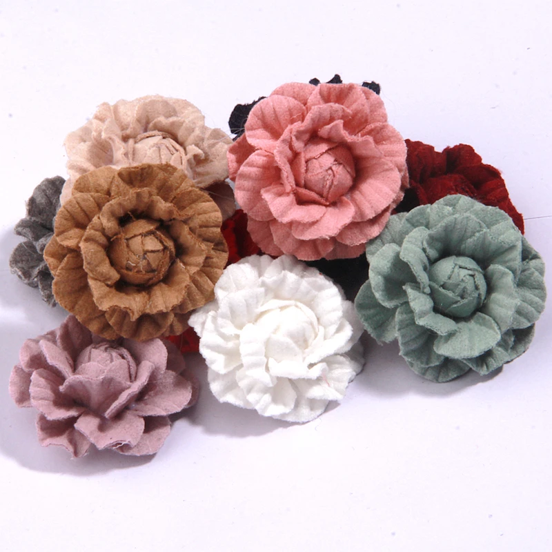 Chiffon Flower for Hair Clips Hair Bows Cute Hair Accessories for Girls Headbands Wedding Flowers Women Corsage Supplies