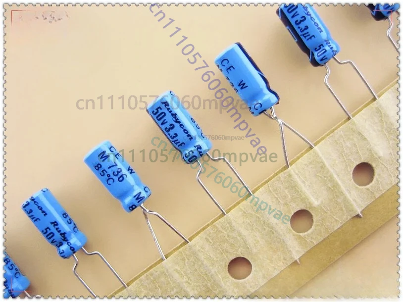 

30/50 шт. для электролитических конденсаторов Rubycon Old Sky Blue TWSS (CEW) серии 3,3 мкФ/50 В