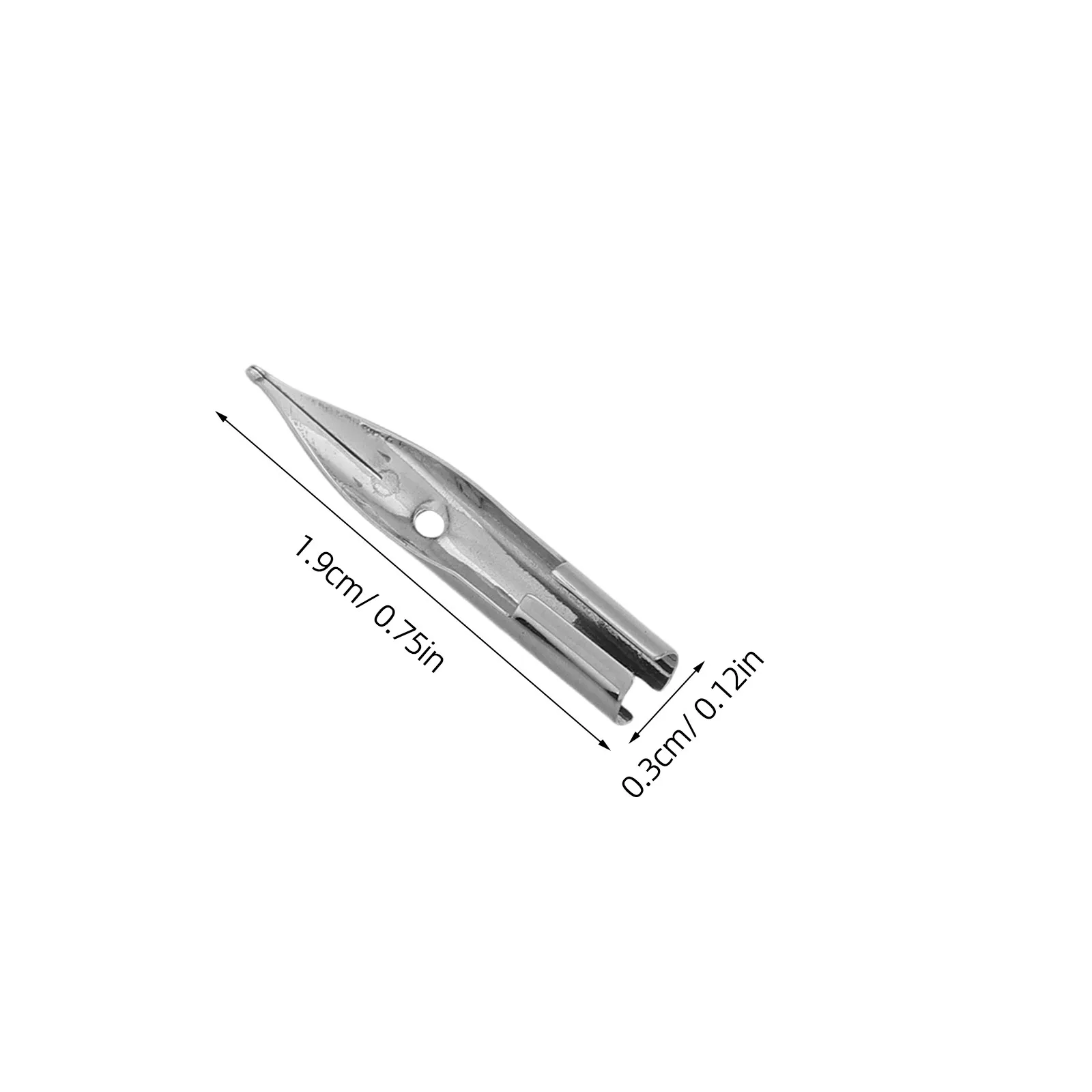 40Pcs Metal Dip Pen Nibs 0.38mm 0.5mm Precision Calligraphy Nibs for Fountain Pens Writing Drawing Marking Signing Painting