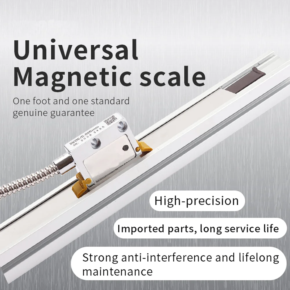 MSR Magnetic Scale Sensor Encoder Set 5U 5V TTL 1000 2000 3000 4000 5000MM for Milling/Grinders/Stone/Wood Cutting Machines