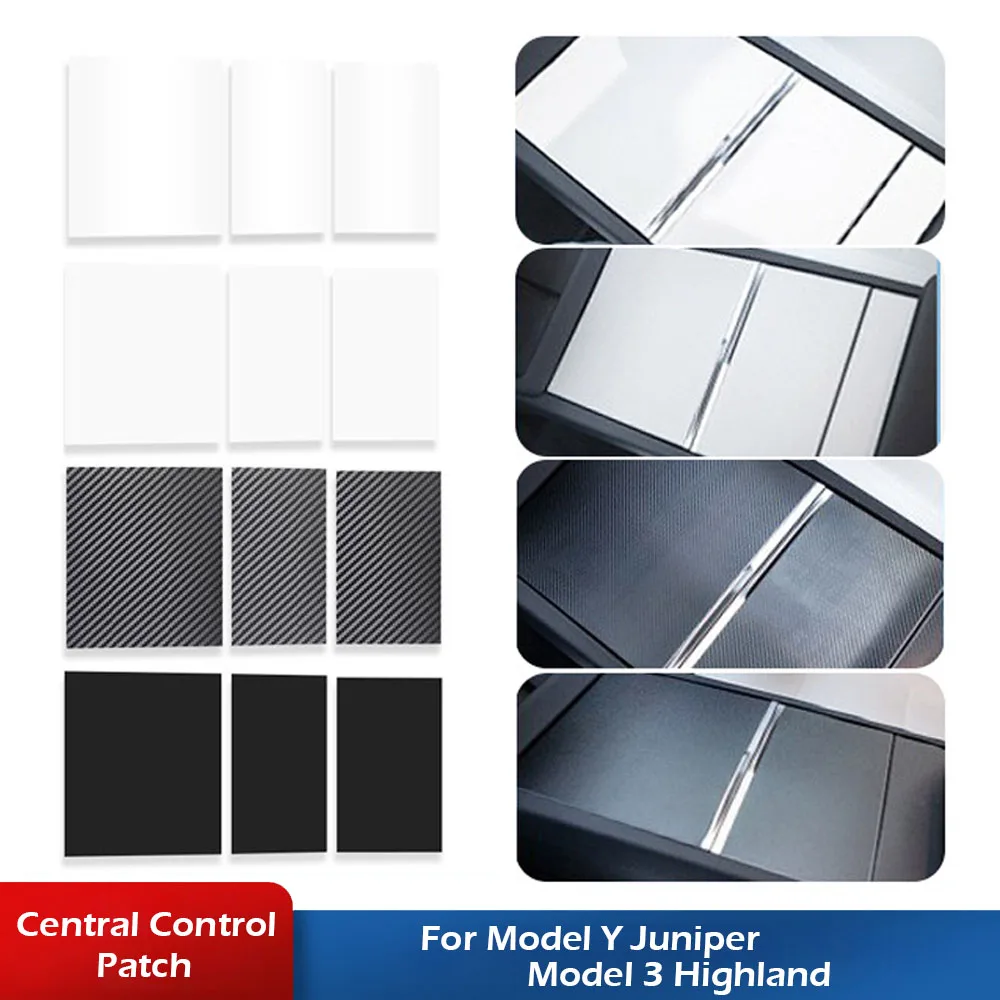 Central Control Panel for Tesla Model 3 Highland 2026 Model Y Premium Performance Console Armrest Protection Patch Accessories