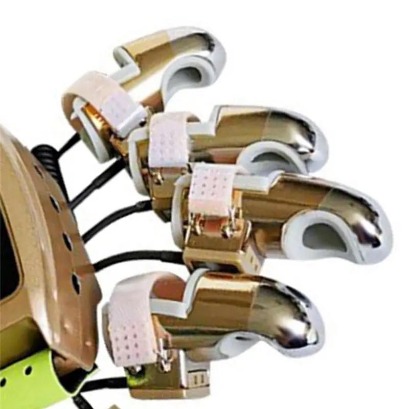 เครื่องนวดหน้าและตัวด้วยคลื่นวิทยุไมโครเคอร์เรนท์ รุ่นโกลเด้นฟิงเกอร์ RF EMS  1 ชิ้น  วัสดุโลหะผสมทอง+ซิลิโคน