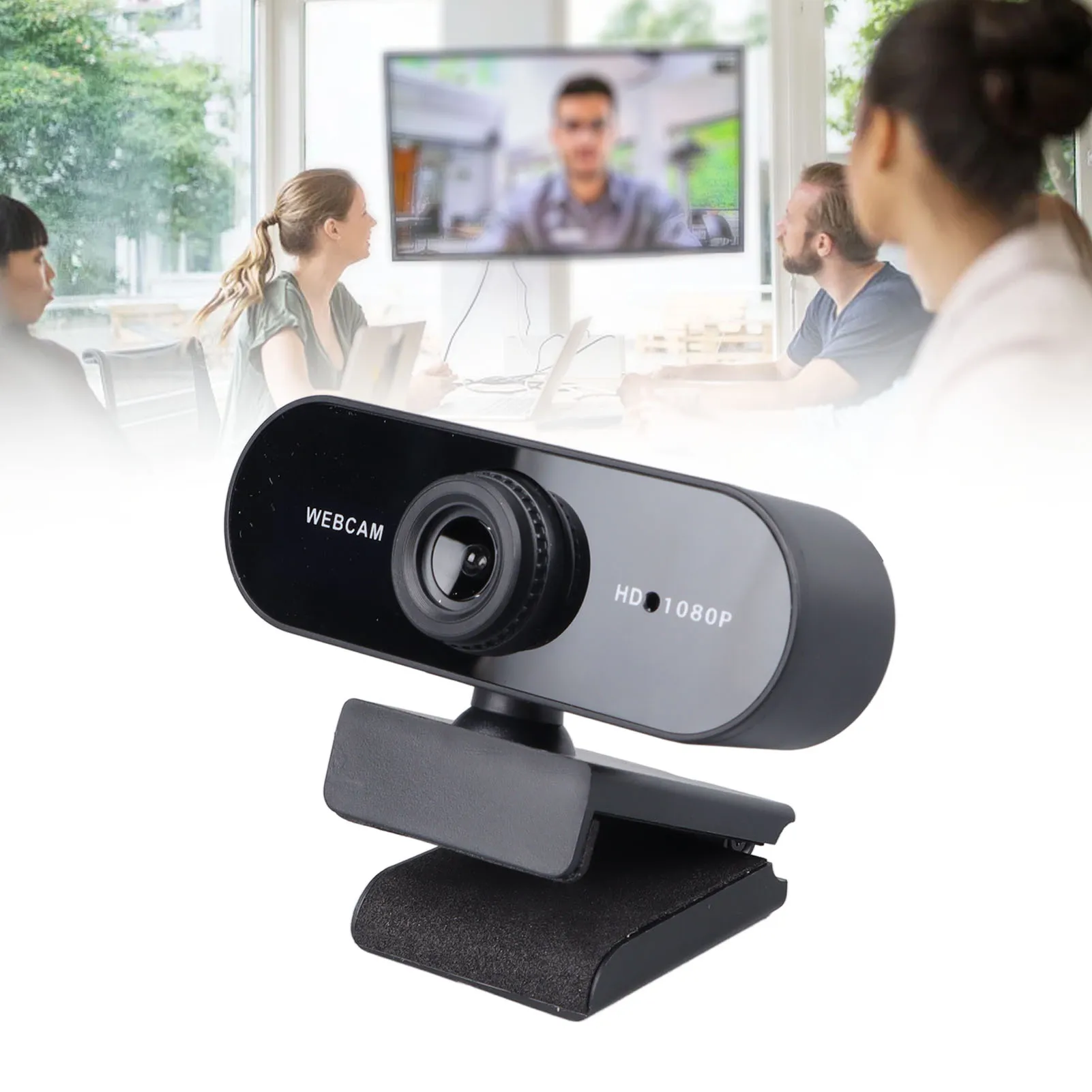 HD Webcam Computer Camera with Microphone 1080P Clear Video Picture Voice Interactive Web Camera for Video Recording Conference