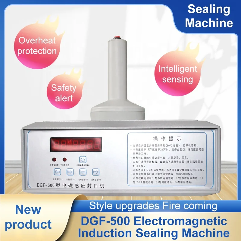 Hand-pressed Desktop Electric Plastic Bottle Heat Sealer Aluminum Foil Lid Heat Sealer Electromagnetic Induction Sealing Machine