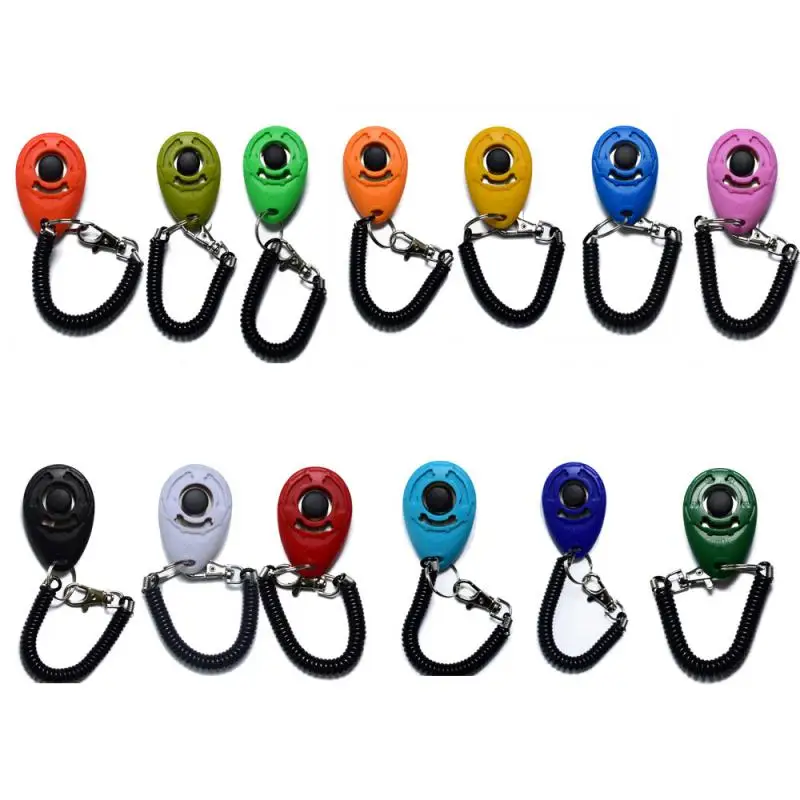 1 Pc Pet Dog Whistle And Clicker Pet Multifunctional 2-in-1 Clicker Puppy Stop Barking Training Aid Clicker Portable Trainer