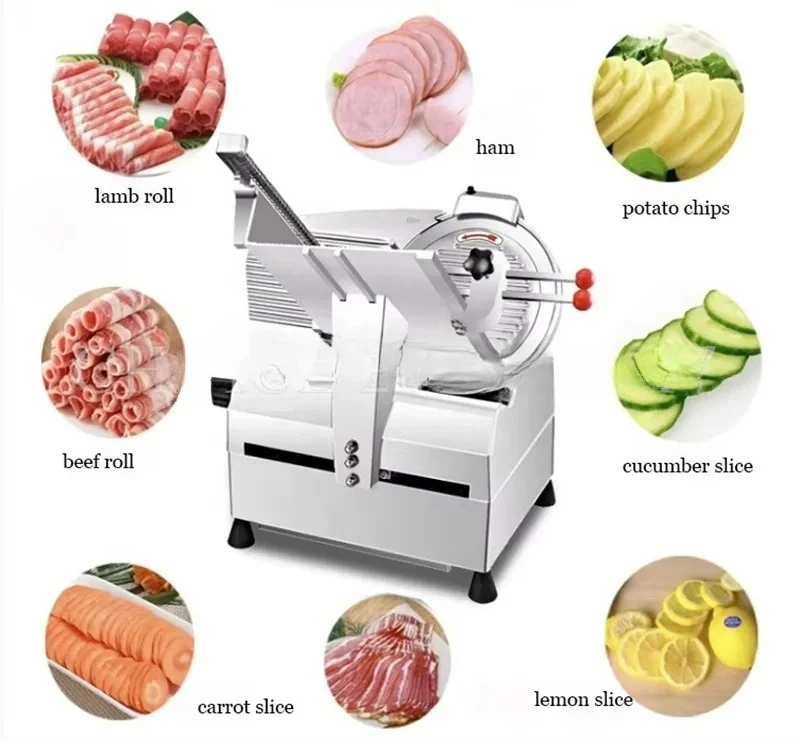 Slicer Cut Frozen Meat Machine Beef Mutton Roll Cut Machine Fully Automatic Frozen Fish Cutter