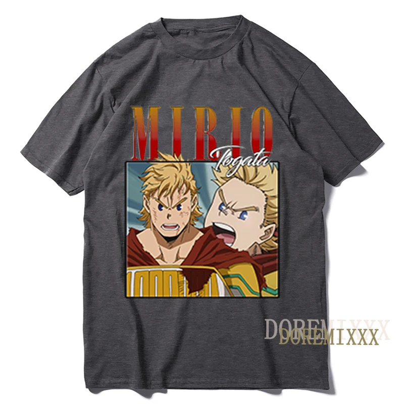 2022 Harajuku TShirt Anime My Boku No Hero Academia Tshirts Men MIRIO TOGATA O-neck Women T-shirt Casual Funny Tops Graphic Tees image 2