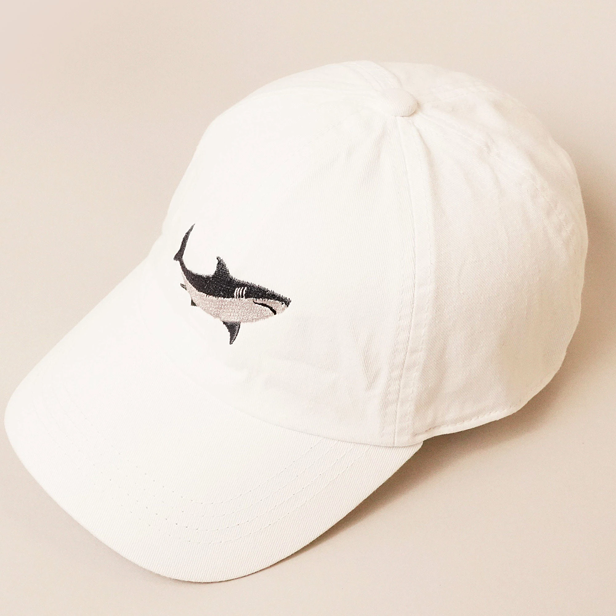 Shark Baseball Cap Shark Embroidered Cap Cotton Trucker Hat Summer Dad Hat High Quality Adjustable