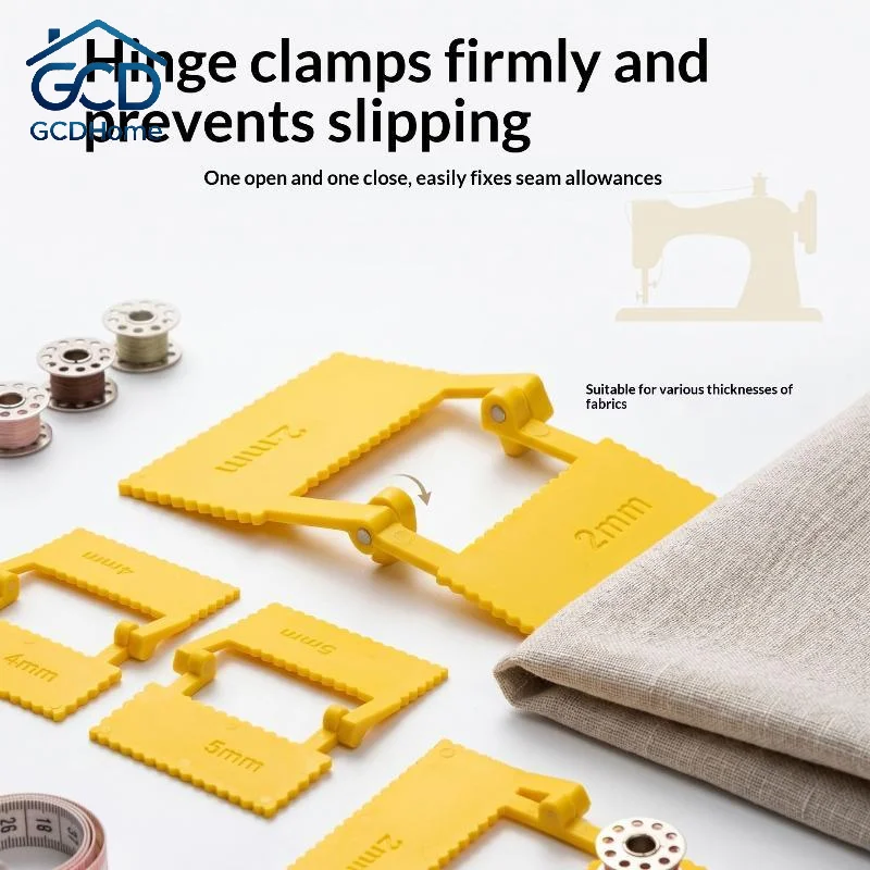 2mm to 5mm Sewing Seam Guide Clip Set 1/4Pcs Stable Universal Sewing Accessory for Home DIY Sewing Quilting Beginners
