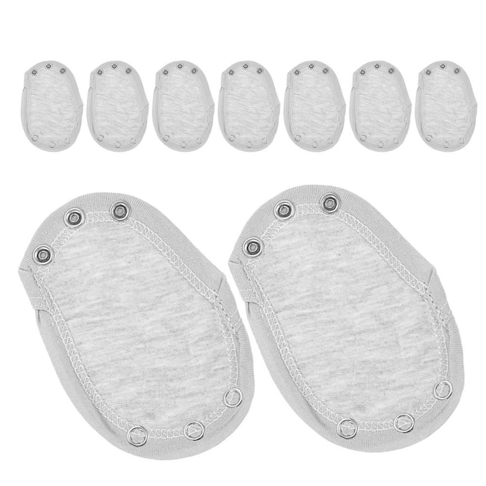 9 Pcs Baby Hoodie Extension Bodysuit Extender for Jumpsuits Extenders Toddlers Snaps Double Layer