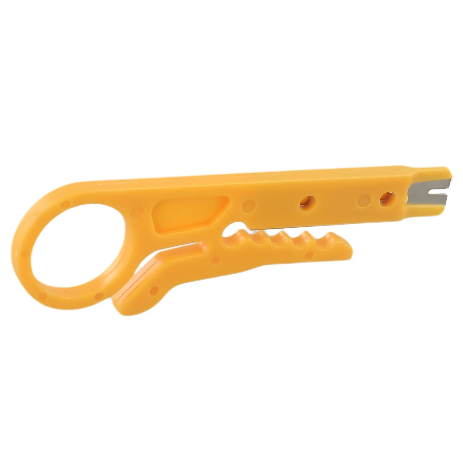 แบบพกพามัลติฟังก์ชั่นไฟฟ้าปอกใบมีด Rimper Plier Cable Wire Striper Punch Do Wn สายไฟบน Modular Connectors
