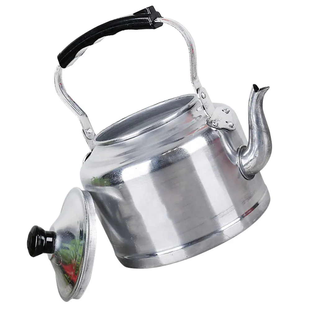 

18cm Aluminum Tea Kettle Large Capacity Heat Resistant Sturdy Boiling Pot for Home Office Gas Stoves Portable Camp for Tea