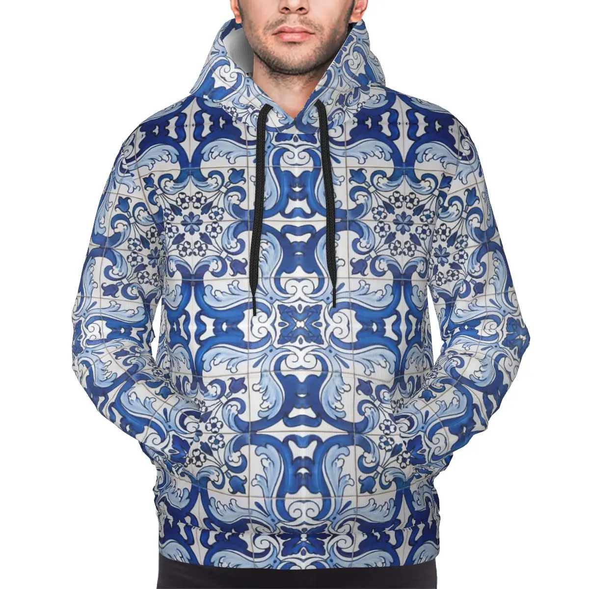 

Azulejo Lisbon Azulejos Lisboa толстовки пуловер в стиле Харадзюку осень зима мужские женские толстовки топы с длинными рукавами