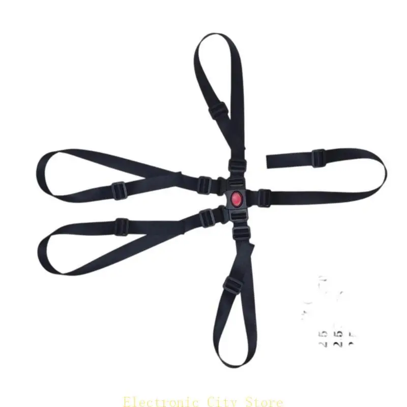 

Adjustable Baby Harness with 5 Point System for Enhances Safety in High Chairs HU8D