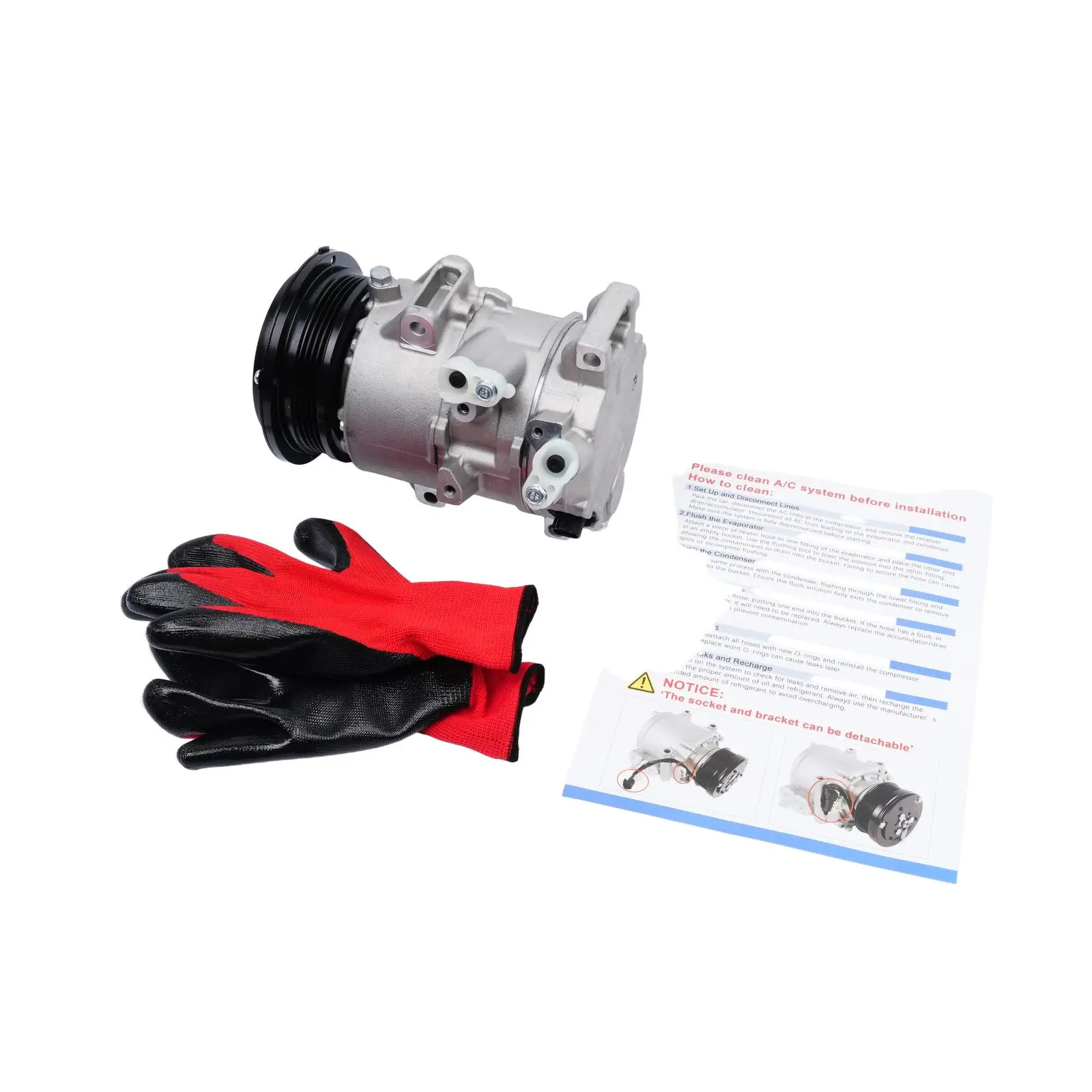 Refurbishment A/C AC Compressor 12V 4PV For Toyota Camry 2.4L, 2.5L 2009-2011 CO 11270C Air Conditioning Car Engine Accessories Replacement Parts US Warehouse Replace OE 157380 158380 4711631 8831006390 8831033290
