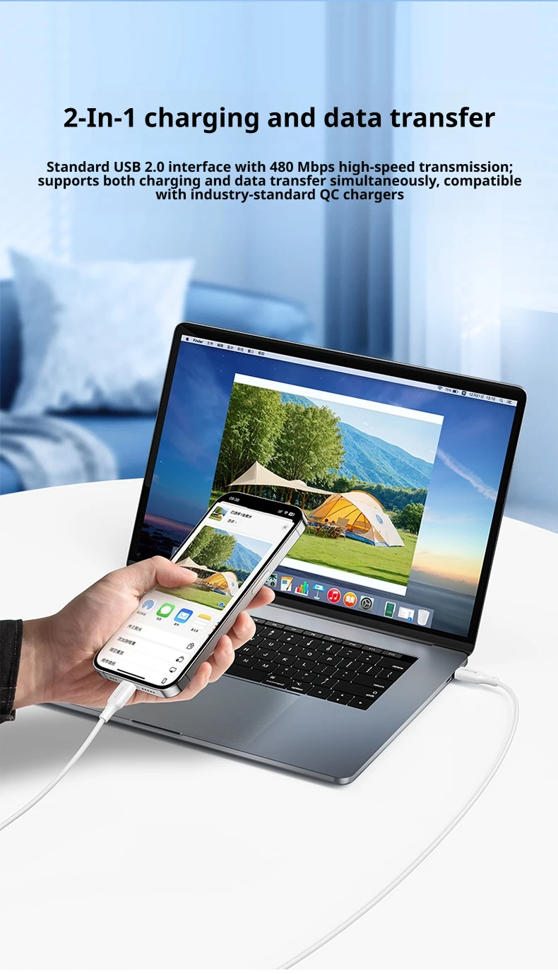 SAMZHE Typ-C zu Typ-C 100W 5A Schnellladekabel, Superschnelles Laden für Huawei Mate 80, Xiaomi, Vivo, Honor, Android 88W/66W – Detail 12