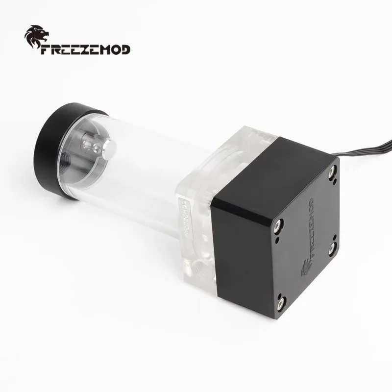 FREEZEMOD Computer Water-cooled Water Pump Acrylic Water Tank Integrated 24V Voltage Flow 480L/H POM Cover PUB-24PR