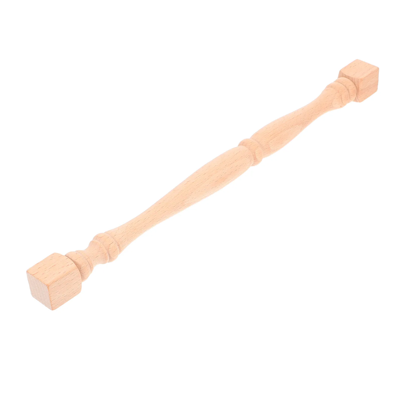 Unfinished Wooden Baluster Spindle Roman Column Head Accessories for DIY Staircase Furniture Woodworking Crafts European