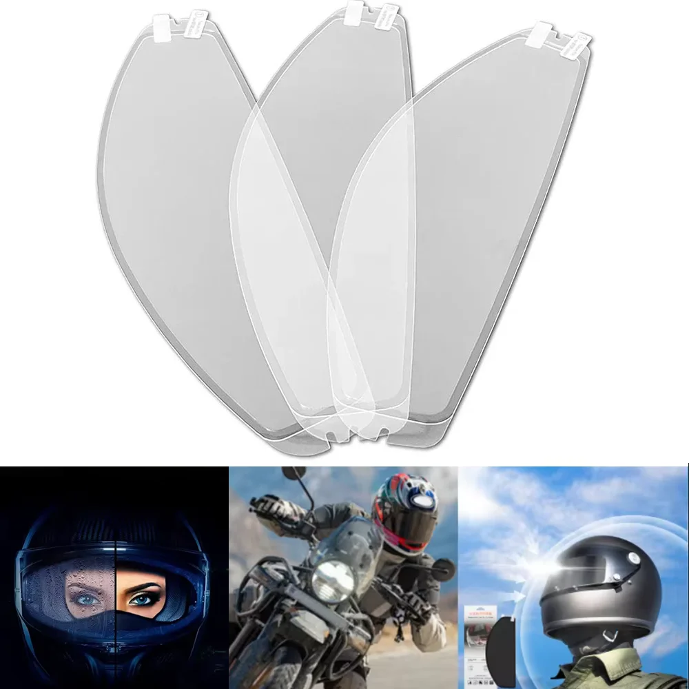 

Helmet Clear Anti Fog Patch Fits Half Helmets Visor Anti Fog Sheet Motorcycle Helmet Anti Fog Film Easy Install Protector