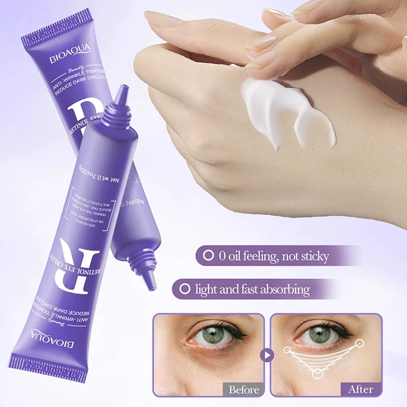 

Новый крем для глаз BIOAQUA с ретинолом: от темных кругов, мешков и отеков, укрепляющий, восстанавливающий, увлажняющий уход за кожей вокруг глаз