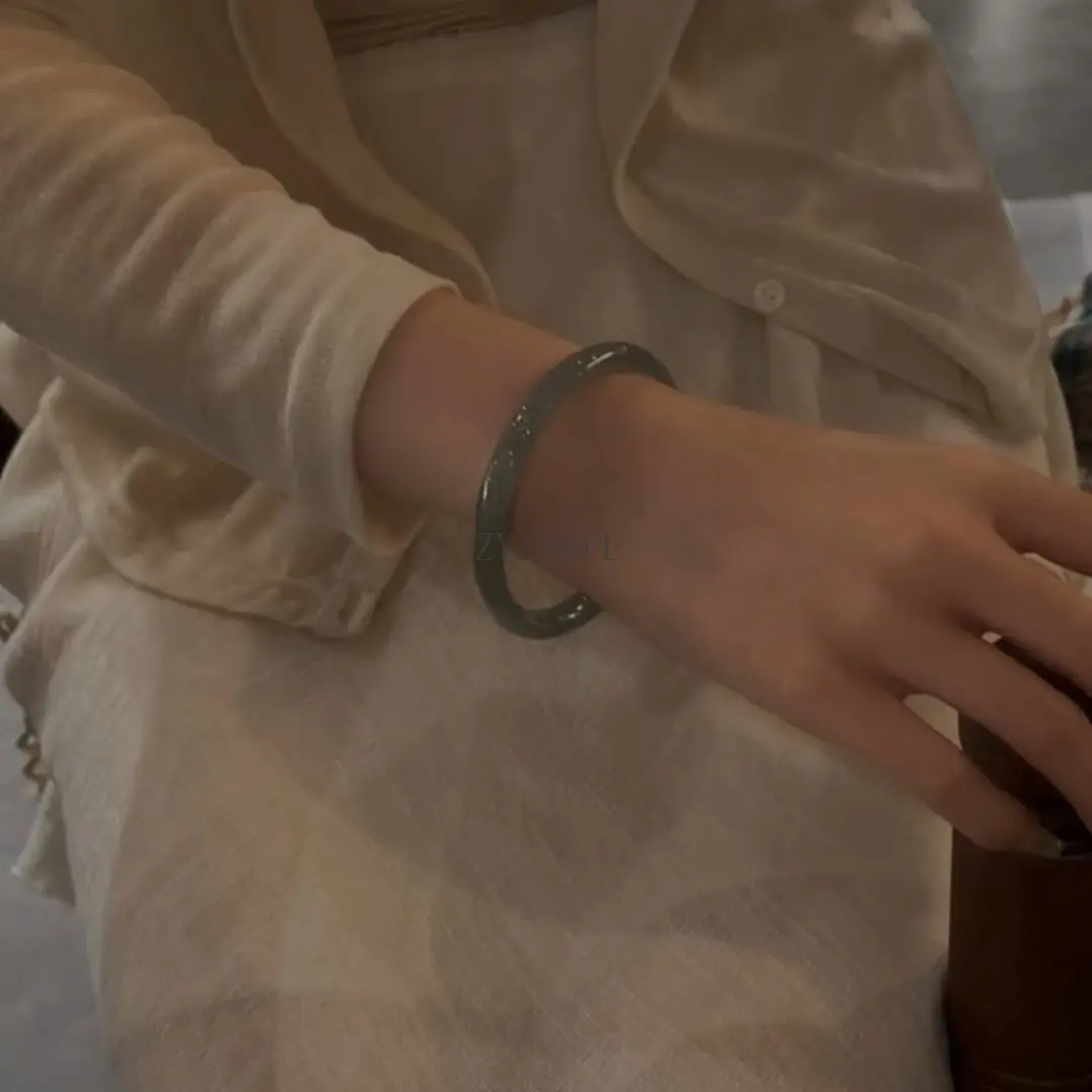 Древний дымчато-серый чернильный браслет Danqing, женский новый простой легкий роскошный изысканный браслет в китайском стиле