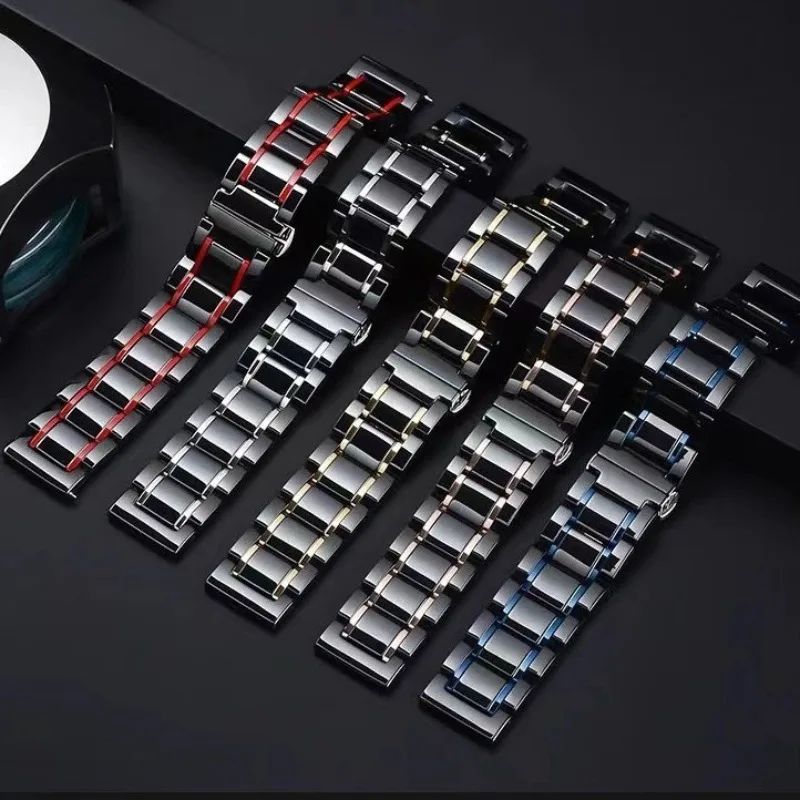 

Браслет керамический для Xiaomi Watch S4, спортивный металлический ремешок с звеньями для Xiaomi Watch 2, 2Pro, S3, S2, S1Pro, Mi watch, Color 2, GSPro, 22 мм