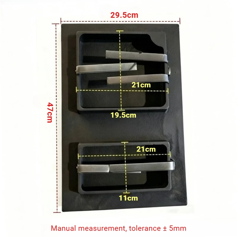 1PCS Cast Iron Double Stove Doors for Bread Oven Pizza Stove Fireplace Doors Wood Burning Stove Door Integrated