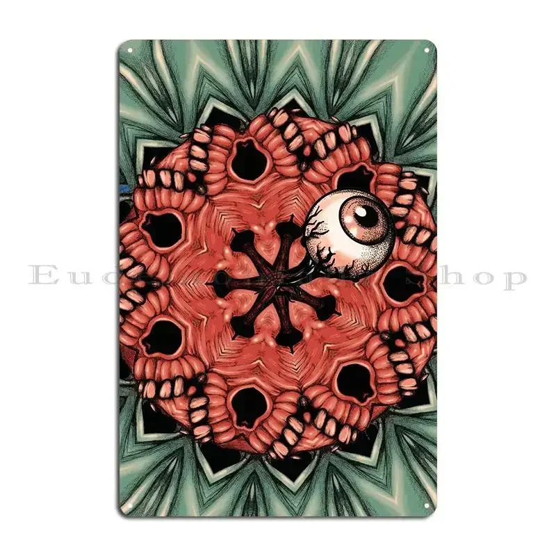 Eye Ball Metal Plaque Poster Mural Garage Cave Print Wall Pub Tin Sign Poster
