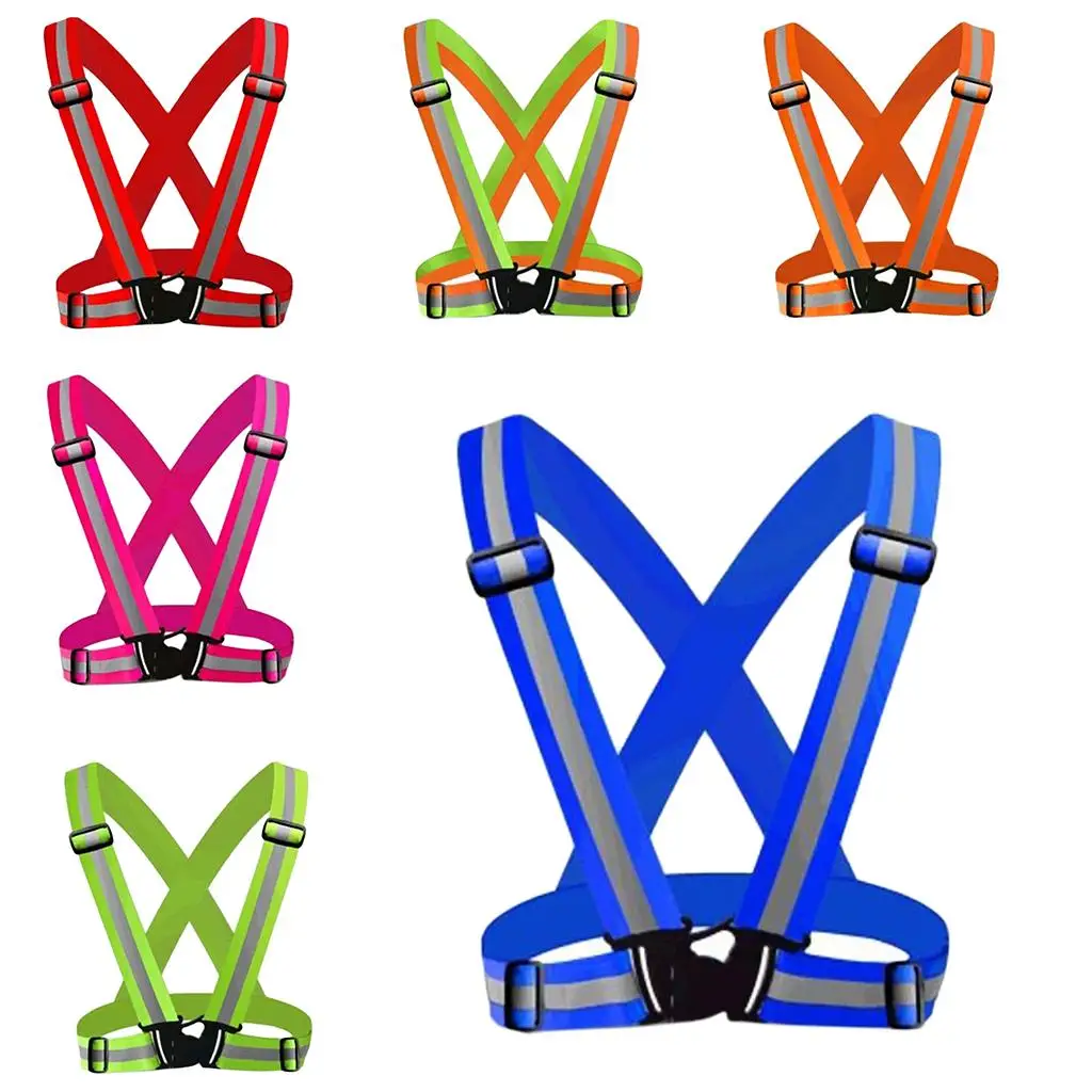 Hoge Zichtbaarheid Verstelbare Riem, Reflecterende Strips, 6 Kleuren