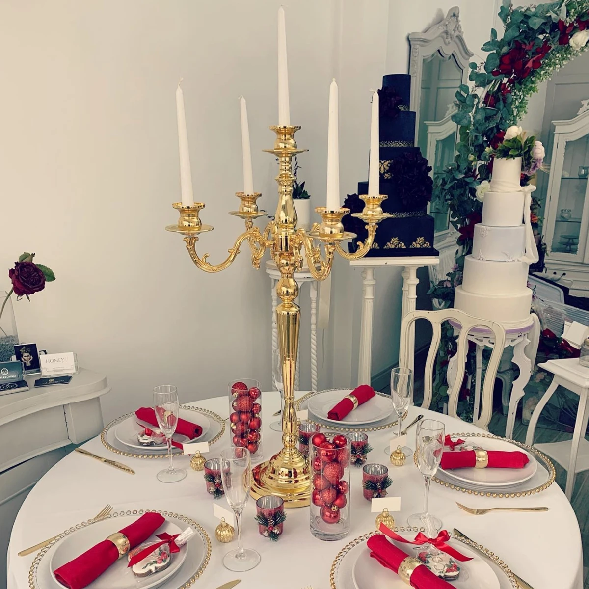 4pcs /12pcs 60cm/100cm)Metal Candlestick Wedding Candle Holder Gold Centerpiece for Wedding Table Party Banquet Home Decoration