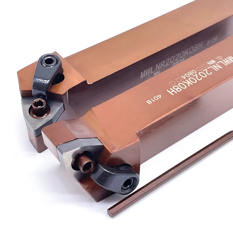1PCS MWLNR 1616 MWLNR2020 MWLNR2525 MWLNR3232 High quality spring steel CNC cutting tool holder for external circular turning