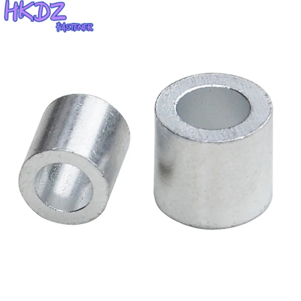 

Snare Wire Rope Clip Swage Trap Barrel Fitting White Round Hole Aluminum Cable Crimps Sleeves Cable Ferrule Stops