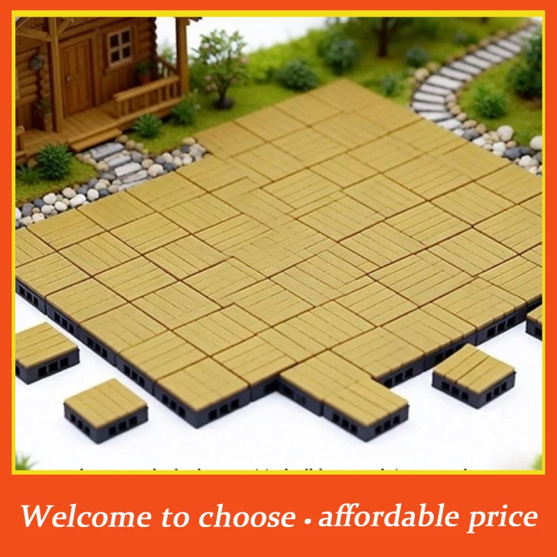 1/4Pcs Miniature Modular Anti Corrosion Floor Mini Model Furniture Decor 1:12Dollhouse Flooring Simulation Outdoor Floor Bricks