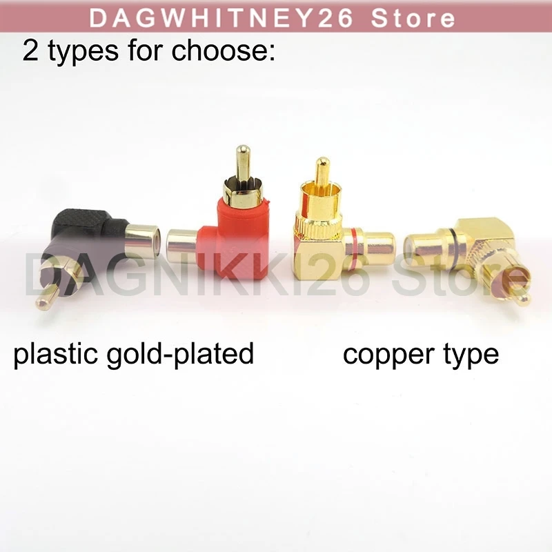 

90-градусный разъем RCA «мама-папа» M/F, прямоугольный штекер, медный позолоченный адаптер, колено для аудиокамеры