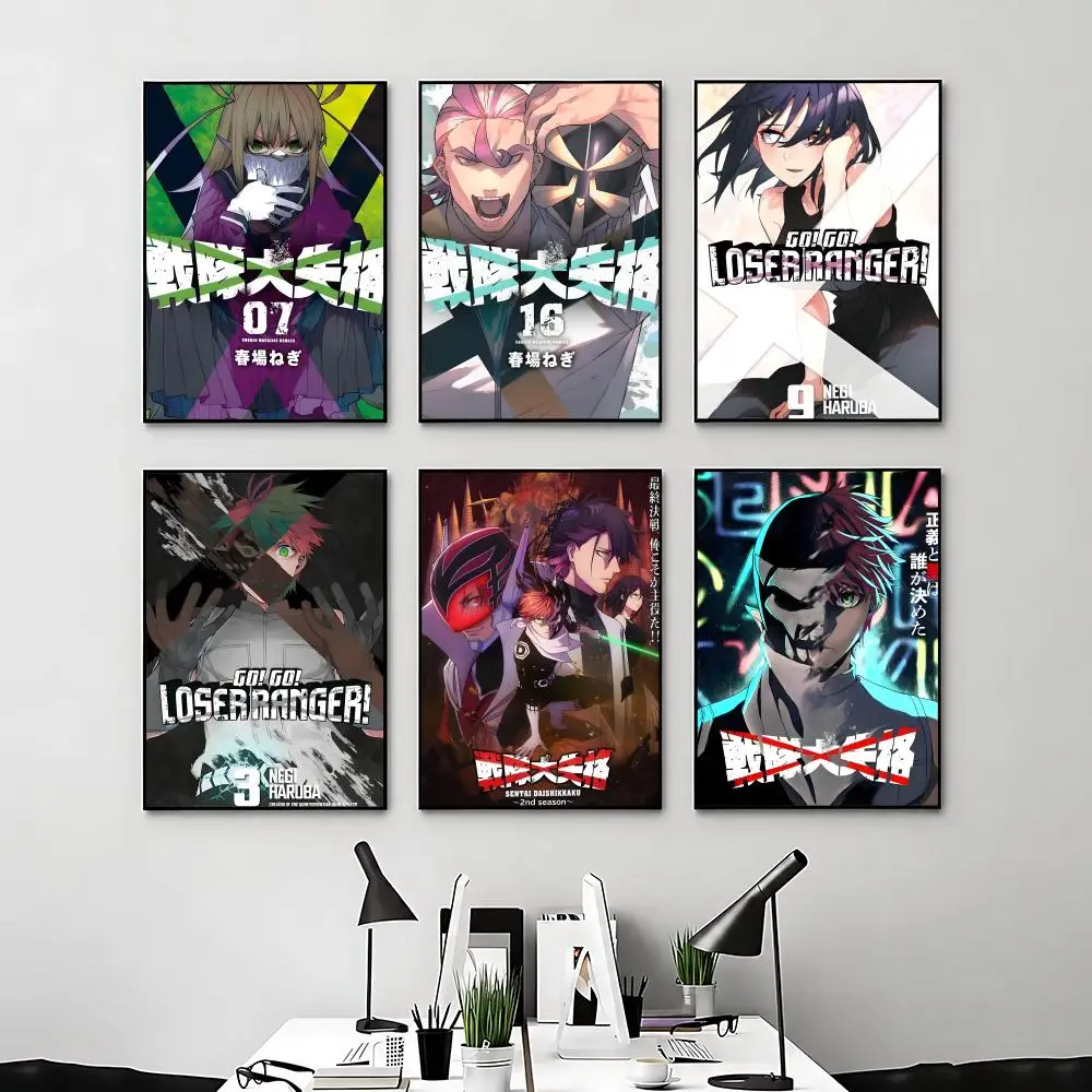 Póster de Anime Ranger Reject, Decoración para Habitación de Anime, Mochila de Película, Decoración de Pared Interior, Arte Musical para Pared