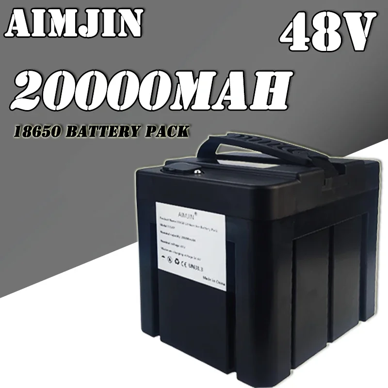 

NEW Black 13S8P 48V 20Ah Lithium battery pack For Battery Use waterproof and flame-retardant materials