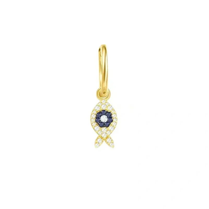 LI KI High Quality 925 Silver Fish Earrings Gold Plated With Stylish And Exquisite  Jewelry As A Gift For Friends - view 5